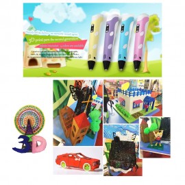 3D Printing Pen Adjustable Speed Temperature LED Display ABS Pen Holder with 1 Roll 10m PLA Filament for Drawing Painting Art Craft Making 3D Modeling Children Education Birthday Christmas Gift Toy