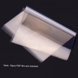 FEP Film Transparent Release Film Sheet 280*200mm Thickness 0.1mm High Transmittance Strength Compatible with Wanhao D8 D7 DLP Photon SLA UV Resin 3D Printer, 10pcs