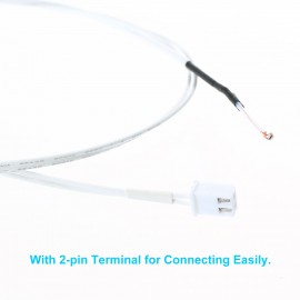 5pcs NTC 3950 Thermistor Sensor 100K Ohm with 0.5 Meter Wiring Cable and Pin Head Compatible with Anet ET4 ET4X ET4PRO 3D Printer