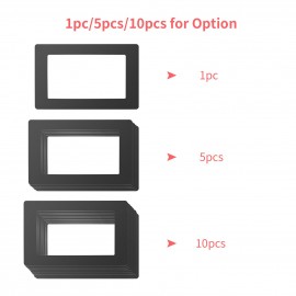 Black LCD Gasket 6.5 x 4.1in Protection from Resin Spill with Non-dust Cloths Compatible with Wanhao D7 Anycubic Photon Photon-S 5.5 Inch LCD Resin 3D Printer
