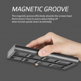Multi-Purpose 24pcs Magnetic Screwdriver Kit with Detachable Handle Tools for 3D Printer Mobile Phone Smartphone Game Console Tablet PC Furniture Bicycle Outdoor Repair