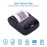 Portable 58mm Thermal Receipt Printer Handheld Barcode Printer USB BT Connection Wireless Support ESC/POS Command Compatible with Windows Linux Android IOS for Supermarket Store Restaurant