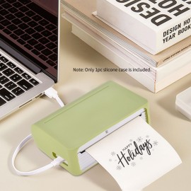 Original Soft Silicone Case for PAPERANG C1 112mm Pocket Printer Protective Cover Case Storage Sleeve Waterproof Anti-Dust Anti-Scratch for C1 Thermal Printer