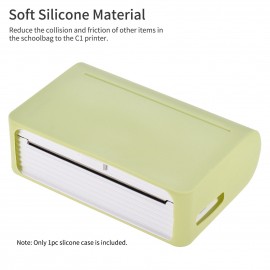 Original Soft Silicone Case for PAPERANG C1 112mm Pocket Printer Protective Cover Case Storage Sleeve Waterproof Anti-Dust Anti-Scratch for C1 Thermal Printer