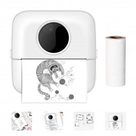 X5 Thermal Photo Printer Pocket Label Maker 200dpi Wireless Receipt Printer for Work Plan Memo Study Notes Lists Journal Printing Compatible with Android iOS Smartphone