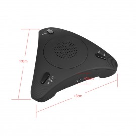 USB Desktop Computer Conference Omnidirectional Condenser Microphone Mic Speaker Speakerphone 360° Audio Pickup Plug & Play for Business Video Meeting USB Desktop Computer Conference Omnidirectional Condenser Microphone Mic Speaker Speakerphone 360° Audio Pickup Plug & Play for Business Video Meeting