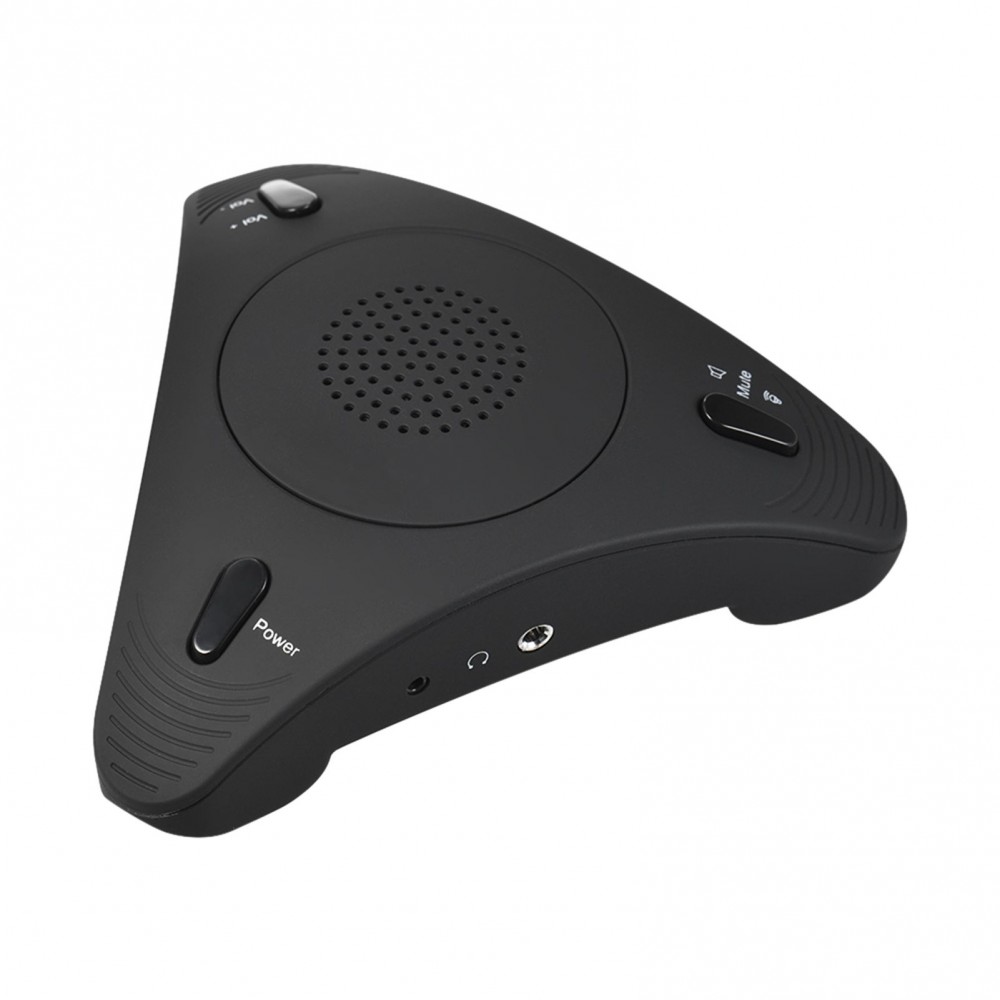 USB Desktop Computer Conference Omnidirectional Condenser Microphone Mic Speaker Speakerphone 360° Audio Pickup Plug & Play for Business Video Meeting USB Desktop Computer Conference Omnidirectional Condenser Microphone Mic Speaker Speakerphone 360° Audio Pickup Plug & Play for Business Video Meeting
