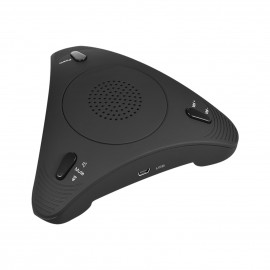 USB Desktop Computer Conference Omnidirectional Condenser Microphone Mic Speaker Speakerphone 360° Audio Pickup Plug & Play for Business Video Meeting USB Desktop Computer Conference Omnidirectional Condenser Microphone Mic Speaker Speakerphone 360° Audio Pickup Plug & Play for Business Video Meeting