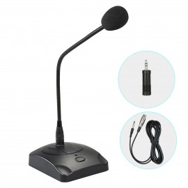 Computer Microphone Professioinal Wired Desktop Conference Microphone Adjustable Neck for PC Laptop Speaker Mixer Conference Speech Recording Broadcasting Online Voice Chatting Computer Microphone Professioinal Wired Desktop Conference Microphone Adjustable Neck for PC Laptop Speaker Mixer Conference Speech Recording Broadcasting Online Voice Chatting