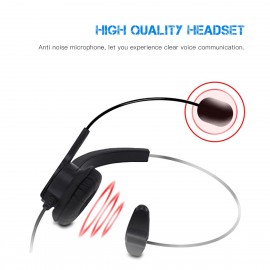 Call Center Telephone Dialpad Corded Telephone with Noise Cancelling Monaural Headset Clear Voice Quality Caller ID Redial for Office Home Telephone Set Call Center Telephone Dialpad Corded Telephone with Noise Cancelling Monaural Headset Clear Voice Quality Caller ID Redial for Office Home Telephone Set