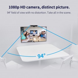 1080P Webcam 3-in-1 HD Video Conference Camera with Microphone and Speaker Auto Focus 360° Voice Pickup USB Plug & Play Compatible with Windows Android Mac for Video Conference/Online Course/Live Streaming 1080P Webcam 3-in-1 HD Video Conference Camera with Microphone and Speaker Auto Focus 360° Voice Pickup USB Plug & Play Compatible with Windows Android Mac for Video Conference/Online Course/Live Streaming