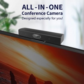 1080P Webcam 3-in-1 HD Video Conference Camera with Microphone and Speaker Auto Focus 360° Voice Pickup USB Plug & Play Compatible with Windows Android Mac for Video Conference/Online Course/Live Streaming 1080P Webcam 3-in-1 HD Video Conference Camera with Microphone and Speaker Auto Focus 360° Voice Pickup USB Plug & Play Compatible with Windows Android Mac for Video Conference/Online Course/Live Streaming