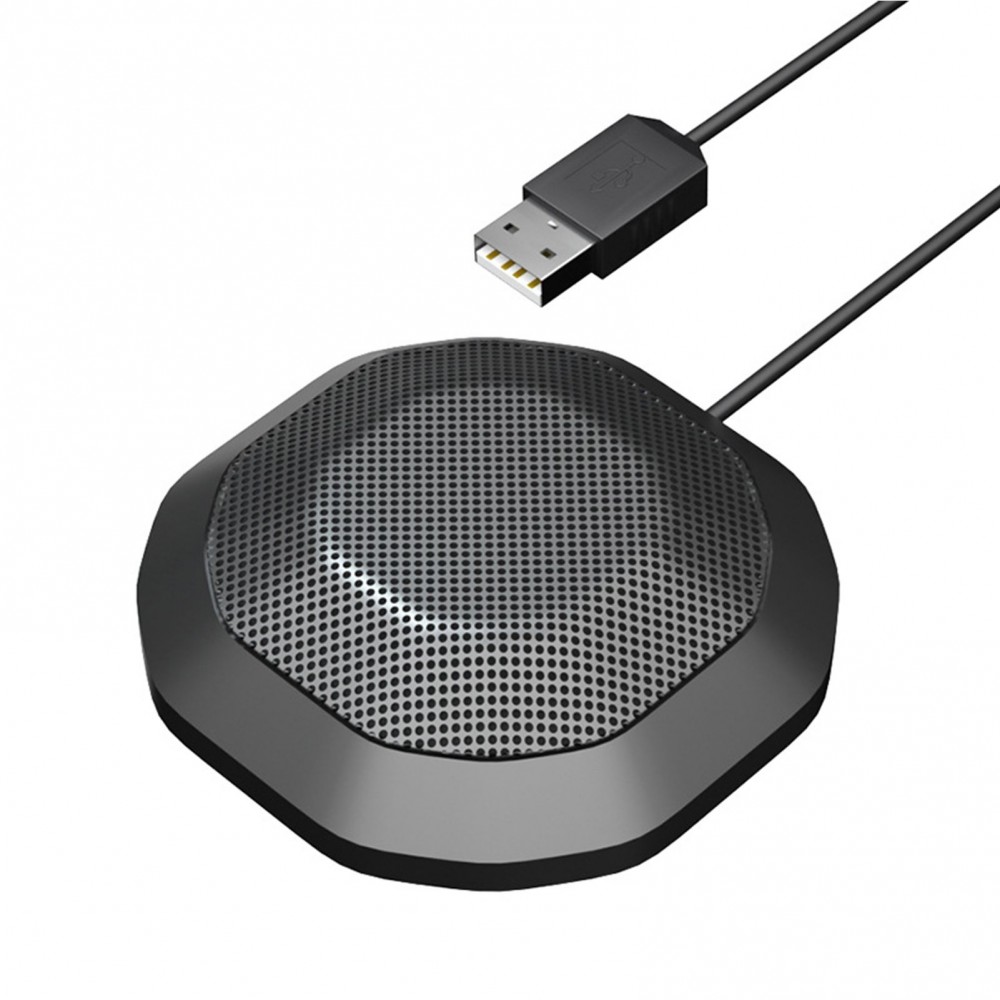Portable USB Conference Microphone 360° Omnidirectional Condenser Computer PC Mic with Touch Mute Plug and Play Compatible with Windows MacOS for PC Laptop Video Conference Chatting Gaming Recording Online Class Skype Portable USB Conference Microphone 360° Omnidirectional Condenser Computer PC Mic with Touch Mute Plug and Play Compatible with Windows MacOS for PC Laptop Video Conference Chatting Gaming Recording Online Class Skype
