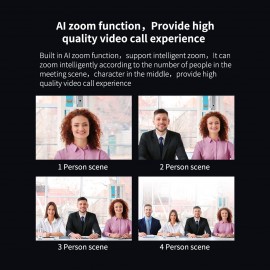 2K Webcam 3-in-1 HD Video Conference Camera with Microphone and Speaker AI Face Tracking Auto Focus 360° Voice Pickup 4 Megapixel USB Plug & Play Compatible with Windows Android Mac for Video Conference/Online Course/Live Streaming 2K Webcam 3-in-1 HD Video Conference Camera with Microphone and Speaker AI Face Tracking Auto Focus 360° Voice Pickup 4 Megapixel USB Plug & Play Compatible with Windows Android Mac for Video Conference/Online Course/Live Streaming
