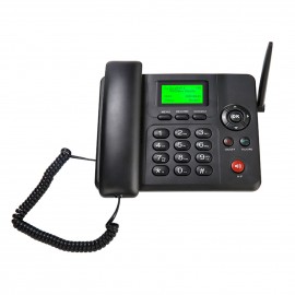 Fixed Wireless Phone Desktop Telephone Support GSM 850/900/1800/1900MHZ Dual SIM Card 2G Cordless Phone with Antenna Radio Alarm Clock SMS Recording Funtion for House Home Call Center Office Company Hotel Fixed Wireless Phone Desktop Telephone Support GSM 850/900/1800/1900MHZ Dual SIM Card 2G Cordless Phone with Antenna Radio Alarm Clock SMS Recording Funtion for House Home Call Center Office Company Hotel