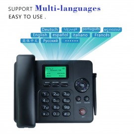 Fixed Wireless Phone Desktop Telephone Support GSM 850/900/1800/1900MHZ Dual SIM Card 2G Cordless Phone with Antenna Radio Alarm Clock SMS Recording Funtion for House Home Call Center Office Company Hotel Fixed Wireless Phone Desktop Telephone Support GSM 850/900/1800/1900MHZ Dual SIM Card 2G Cordless Phone with Antenna Radio Alarm Clock SMS Recording Funtion for House Home Call Center Office Company Hotel