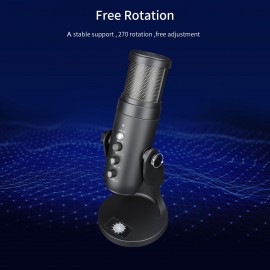 USB Microphone Computer PC Mic Heart-shape directional Condenser Conferencer with Stand Plug and Play Dynamic RGB Lighting Compatible with Windows MacOS for Meeting Streaming Singing Recording Podcasting Gaming USB Microphone Computer PC Mic Heart-shape directional Condenser Conferencer with Stand Plug and Play Dynamic RGB Lighting Compatible with Windows MacOS for Meeting Streaming Singing Recording Podcasting Gaming