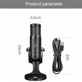 USB Microphone Computer PC Mic Heart-shape directional Condenser Conferencer with Stand Plug and Play Dynamic RGB Lighting Compatible with Windows MacOS for Meeting Streaming Singing Recording Podcasting Gaming USB Microphone Computer PC Mic Heart-shape directional Condenser Conferencer with Stand Plug and Play Dynamic RGB Lighting Compatible with Windows MacOS for Meeting Streaming Singing Recording Podcasting Gaming