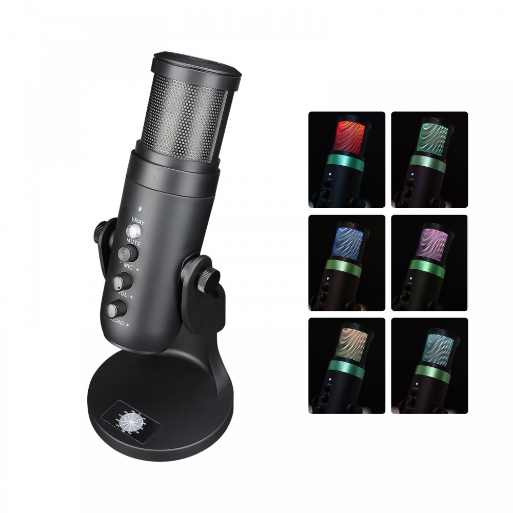 USB Microphone Computer PC Mic Heart-shape directional Condenser Conferencer with Stand Plug and Play Dynamic RGB Lighting Compatible with Windows MacOS for Meeting Streaming Singing Recording Podcasting Gaming USB Microphone Computer PC Mic Heart-shape directional Condenser Conferencer with Stand Plug and Play Dynamic RGB Lighting Compatible with Windows MacOS for Meeting Streaming Singing Recording Podcasting Gaming