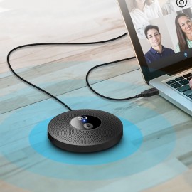 Desktop USB Microphone Computer PC Mic 360°Omnidirectional Condenser Conferencer 10m Pick-up Distance Plug and Play Compatible with Windows MacOS for Laptop Video Conference Recording Chatting Gaming Online Class Skype Desktop USB Microphone Computer PC Mic 360°Omnidirectional Condenser Conferencer 10m Pick-up Distance Plug and Play Compatible with Windows MacOS for Laptop Video Conference Recording Chatting Gaming Online Class Skype