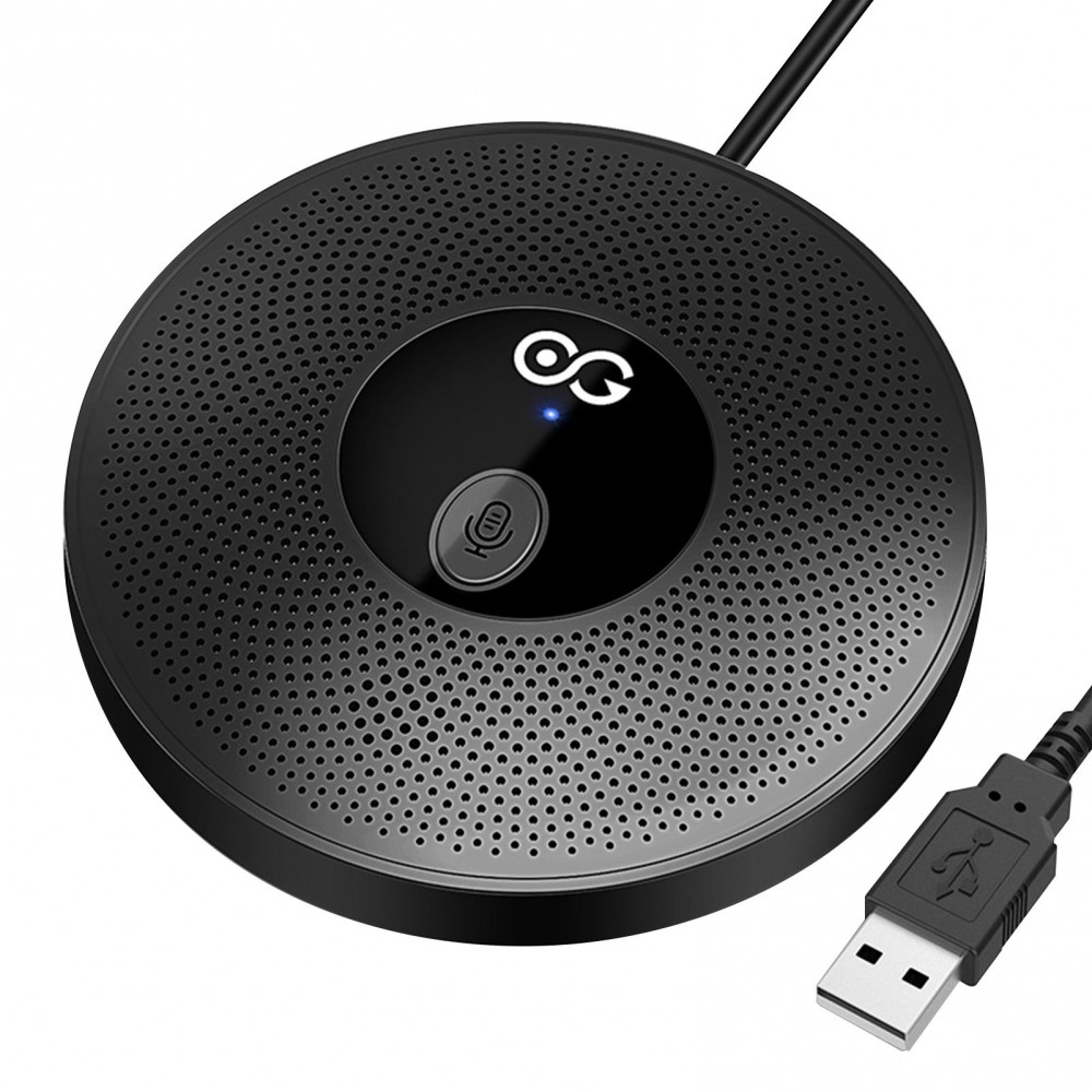 Desktop USB Microphone Computer PC Mic 360°Omnidirectional Condenser Conferencer 10m Pick-up Distance Plug and Play Compatible with Windows MacOS for Laptop Video Conference Recording Chatting Gaming Online Class Skype Desktop USB Microphone Computer PC Mic 360°Omnidirectional Condenser Conferencer 10m Pick-up Distance Plug and Play Compatible with Windows MacOS for Laptop Video Conference Recording Chatting Gaming Online Class Skype