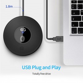 Desktop USB Microphone Computer PC Mic 360°Omnidirectional Condenser Conferencer 10m Pick-up Distance Plug and Play Compatible with Windows MacOS for Laptop Video Conference Recording Chatting Gaming Online Class Skype Desktop USB Microphone Computer PC Mic 360°Omnidirectional Condenser Conferencer 10m Pick-up Distance Plug and Play Compatible with Windows MacOS for Laptop Video Conference Recording Chatting Gaming Online Class Skype