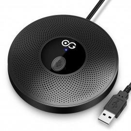 Desktop USB Microphone Computer PC Mic 360°Omnidirectional Condenser Conferencer 10m Pick-up Distance Plug and Play Compatible with Windows MacOS for Laptop Video Conference Recording Chatting Gaming Online Class Skype Desktop USB Microphone Computer PC Mic 360°Omnidirectional Condenser Conferencer 10m Pick-up Distance Plug and Play Compatible with Windows MacOS for Laptop Video Conference Recording Chatting Gaming Online Class Skype