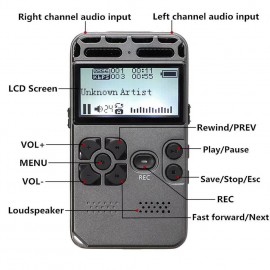SK-502 Digital Voice Recorder Activated Dictaphone Audio Sound Digital Professional Music Player Support Memory Card