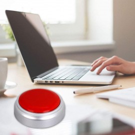 30 Seconds Recordable Talking Button Voice Custom Playback Recording Sound Buttons for Dogs Kids Toy Gift Answer Buzzers Parent-Child Interactive Party Noise Makers