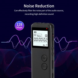 32GB Digital Voice Recorder Voice Activated Recorder Noise Reduction Dictaphone MP3 Player HD Recording 10h Continuous Recording Line-In Function for Meeting Lecture Interview Class MP3 Record