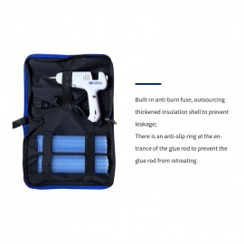 Professional Hot Melt Glue-Gun Dual Power 60W 100W Metal Nozzle with 11pcs Glue Sticks for DIY Arts & Crafts Projects Handcraft Decoration Carpentry Repairs Tool Wood Glass Plastic