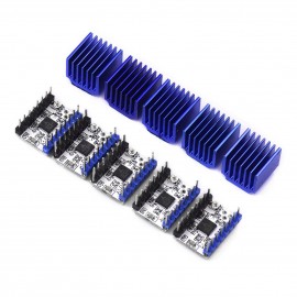 5pcs TMC2208 V1.2 Stepper Motor Driver Module with Heat Sink Screwdriver for 3D Printer