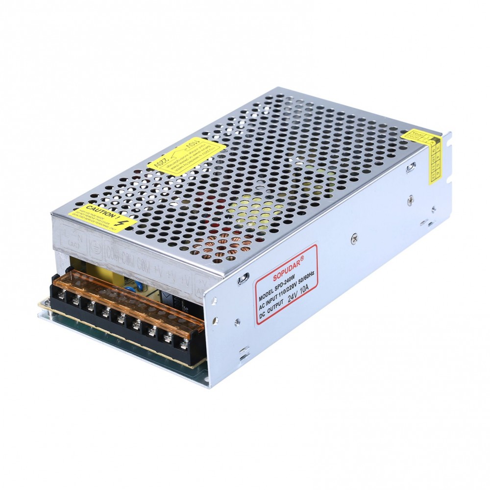 DC 24V 240W 10A Universal Regulated Switching Power Supply Compatible with Anet ET4 ET4X Creality Ender 3 3D Printer LED Strip Light Computer Project DC 24V 240W 10A Universal Regulated Switching Power Supply Compatible with Anet ET4 ET4X Creality Ender 3 3D Printer LED Strip Light Computer Project