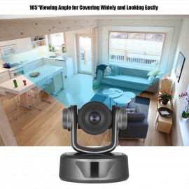 HD Video Conference Cam Conference Camera Full HD 1080P Fixed Focus Zoom 105 Degree Wide Viewing with 2.0 USB Web Cable Remote Control for Business Live Meeting Recording Training