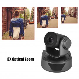 Video Conference Camera 3X Optional Zoom Cam Webcam Full HD 1080P Supported 95 Degree Wide Viewing Auto Focus with USB2.0 Remote Control for Business Meetings Rooms Recording Training