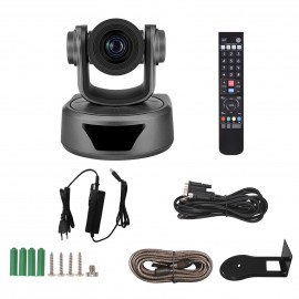 Video Conference Camera 3X Optional Zoom Cam Webcam Full HD 1080P Supported 95 Degree Wide Viewing Auto Focus with USB2.0 Remote Control for Business Meetings Rooms Recording Training