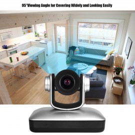 HD Video Conference Cam Conference Camera Full HD 1080P 3X Optical Zoom 95 Degree Wide Viewing with 2.0 USB Web Cable Remote Control for Business Live Meeting Recording Training