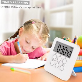 Digital Timer Clock Magnetic Cooking Countdown Alarm 24 Hours with LCD Screen Mute Mode for Studying Sports Office Classroom Library Digital Timer Clock Magnetic Cooking Countdown Alarm 24 Hours with LCD Screen Mute Mode for Studying Sports Office Classroom Library