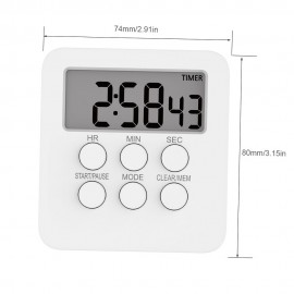 Digital Timer Clock Magnetic Cooking Countdown Alarm 24 Hours with LCD Screen Mute Mode for Studying Sports Office Classroom Library Digital Timer Clock Magnetic Cooking Countdown Alarm 24 Hours with LCD Screen Mute Mode for Studying Sports Office Classroom Library